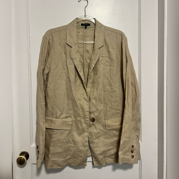 Quince 100% European Linen Blazer $178 Size L - Picture 4 of 7